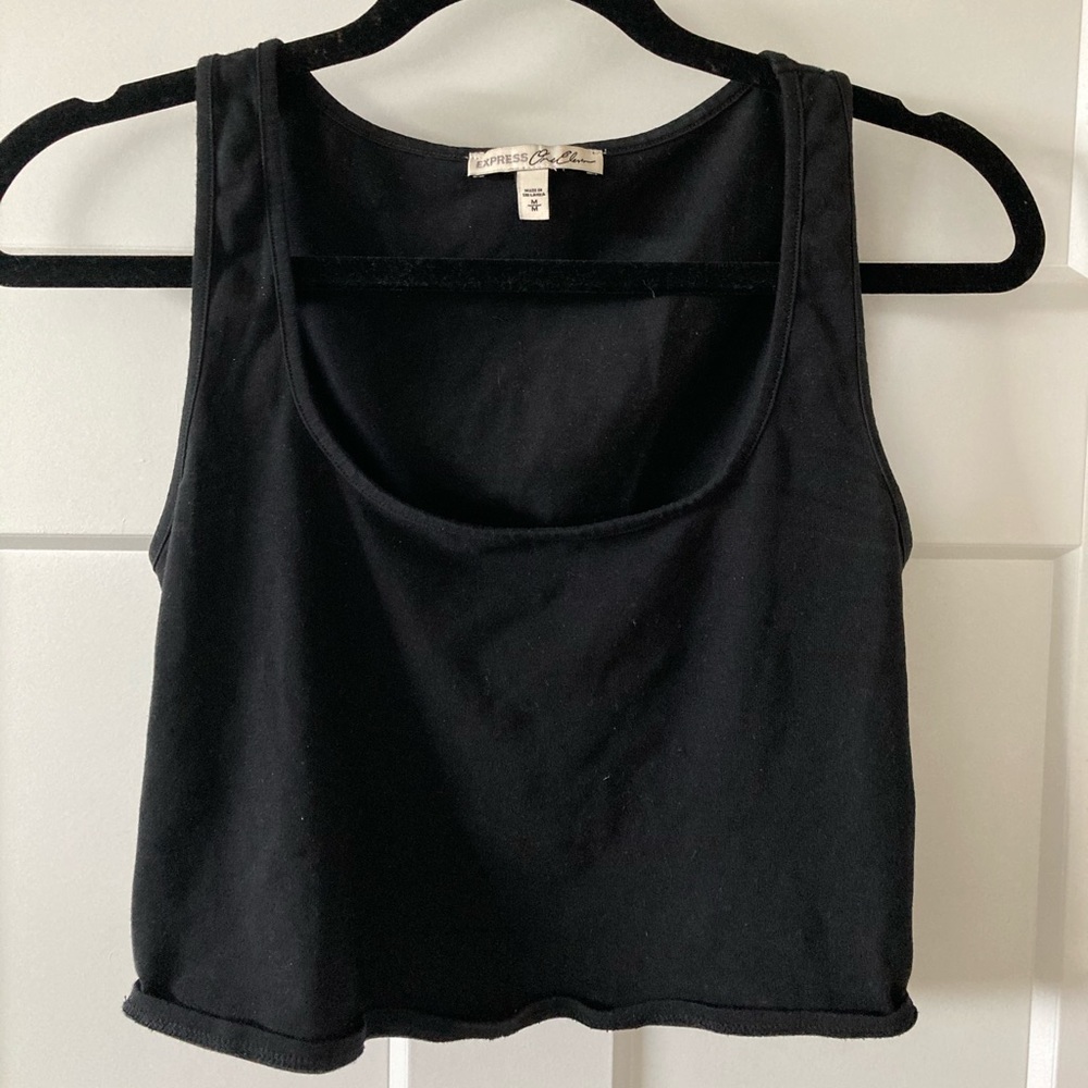 Express scoop neck crop